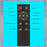 Sound Bar TV Sound System Bluetooth Speaker Wireless Subwoofer Bass Home Theater Rechargeable