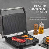 Yabano Panini Press Grill, Gourmet Sandwich Maker, Electric Indoor Grill