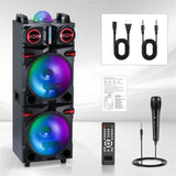 9000W Portable Bluetooth Speaker Heavy Bass Sound System, Rechargeable