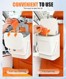 Universal Car Trash Bin With Lid, Phone Holder And Hanging Hook – Waterproof