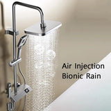 Bathroom Shower Full Set Black White Gray Bathtub Shower System Rain Pressurized Digital LED Shower MD DC PRINT