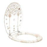 Beautiful Resin Toilet Seat Cover Stainless Steel Slow Down