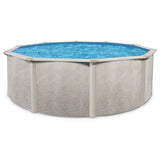 18-Foot x 52-Inch round above ground swimming pool with steel frame