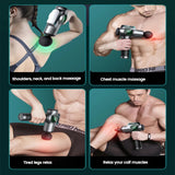 Powerful Massage Gun with 99 Speed Adjustable Levels 8 Attachments