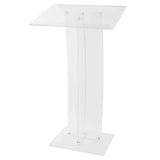 43.31 Inch Acrylic Clear Conference Presentation Pulpit Presentation Podiums for Classroom Weddings