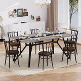 70.9"Rectangular Large Dining Table, Waterproof Large Desk for 8 People