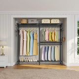 V4 Heavy Duty Clothing Rack for Hanging Clothes 810lbs Load Capacity