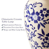 Ceramic Table Lamps Set of 2 for Living Room Bedroom Bedside