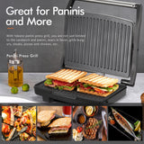 Yabano Panini Press Grill, Gourmet Sandwich Maker, Electric Indoor Grill