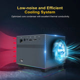 Portable Smart Movie Projector with LED Lighting BT5.0 Bulit-in More App