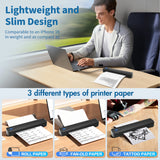 Portable Printer Wireless Inkless Thermal Printer A4 Bluetooth