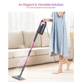 19-in-1 Steam Mop with Detachable Handheld Steamer for Walls Grouts Tiles