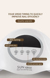 320W UV LED Nail Lamp 72LEDS Gel Polish Drying Lamp with Automatic Sensing 4 Timer Professional Nail