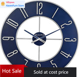 Activity priceBlue Steel Oversize Wall Clock |Model C4809, 27" Diameter