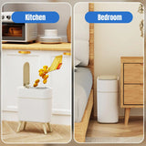 Motion Sensor Trash Can 2.5 Gal Smart Waste Bin Automatic Touchless Slim Bathroom