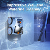 180 Mins Run time, Robotic Pool Cleaner for Inground Pools up to 2000 Sq.ft