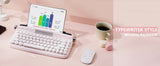 YUNZII B307 Wireless Keyboard, Retro Typewriter Aesthetic Keyboards