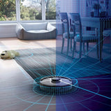 AI Robot Vacuum Cleaner Ideal for Pet Hair, Alexa Compatible, Black/Silver (Re
