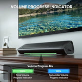 Sound Bars for TV with Subwoofer, 2.1 Deep Bass Small Soundbar Monitor
