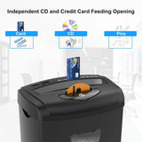 12-Sheet Cross Cut Paper Shredder for Home, P-4 Security, 5.55-Gallon Baske
