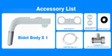 Ultra-Slim Hygienic Bidets Attachment for Existing Toilets - Adjustable Fresh Water Pressure Dual