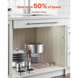 SucceBuy 5 Qt 2 4 Pack Chafing Dish Buffet Set Stainless Steel Chafer with 4 Full Size Pans