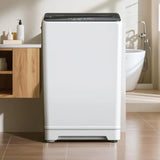 Portable washing machine for home, apartment, RV use; white plastic unit with 18lbs capacity