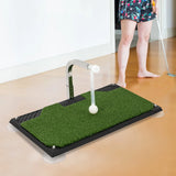 Foldable Flat Golf Practice Mat with Auto Ball Return System for Home