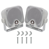 Herdio 4 Inch Heavy Duty Waterproof Boat Marine Box Outdoor Speakers Surface Mounted For Skid Steer