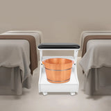 Foot Bath Stool Foot Rest Pedicure Manicure Funiture Trolley Footbath
