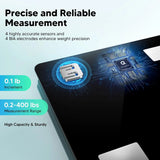 Smart Scale with BMI, Body Fat, Muscle Mass, Digital Bathroom Scale for Body