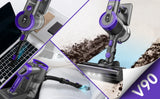 DEVOAC V90 Cordless 6 in 1 Ultra-Light Stick Vacuum, for Hard Floor Carpet