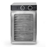 Food Dehydrator 12 Stainless Steel Trays 194ºF Temperature Control Dry Fruit Machine