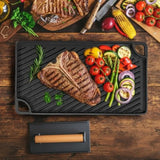 3-in-1 Cast Iron Grill Press Set Dual-sided Rectangular Round Grid Press Flat for Panini