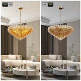 14-Light Gold Modern Round Chandelier for Living Room, 37" Extra Large Chandelier