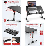 Laptop Desk Table, Adjustable Laptop Stand, Portable Lap Desks with Foldable Legs