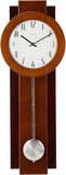 C3383 Avent Wall Clock  Two-Tone Wooden Case with Slow-Swing Pendulum