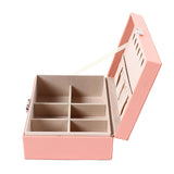 Jewelry Box for Necklaces Rings Earrings, Double Layers Storage for Women