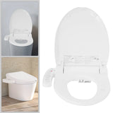 Elongated Heated Bidet Toilet Seat with Self-Cleaning Nozzle, Multiple Wash Modes,Self-Cleaning Nozzles, Soft Close Lid