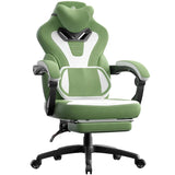 Fabric Gaming Chair with Footrest,Big and Tall Game Chair for Heavy People, Gamer Chair