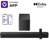 ULTIMEA 5.1ch Soundbar w/ Dolby Atmos, 5.25" Wired Subwoofer APP Control