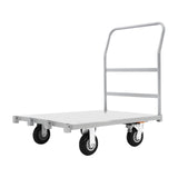 36*24 Flat Dolly Cart 2000 Lbs Hand Push Pull Cargo Handling Trailer with 4 Wheels