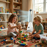 Bladeless Tower Fan & Space Heater with Air Purification, 80° Oscillation