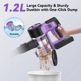 INSE S10 Cordless Vacuum Cleaner 45Kpa, 6-in-1 Up to 50Min for Carpet Pet