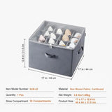 Under Bed Shoe Storage Organizer, 1 Pack, 16 Compartments w/Clear Window