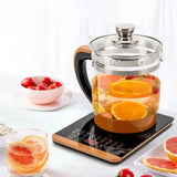 1.8L Electric Glass Tea Kettle - Multifunction Hot Water Boiler with Keep Warm & 6 Temp Settings