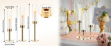 12PCS Gold Candle Sticks Holder in Bulk for Table Centerpiece