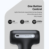 Dual-Head Massage Gun with Extension Handle 3-in-1 Detachable Handheld