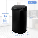 Trash Can 13 Gallon Trash Can Kitchen Automatic, Motion Sensor & Touch-Free