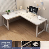 L-Shaped Corner Computer Heavy Duty Steel Frame Home Office